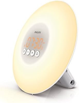 Despertador com luz natural Philips SmartSleep Wake-up Light HF3520 em cabeceira moderna