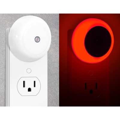 KINUR 6 Pacotes de Led Vermelho Plug-In Na Parede com Sensores do Anoitecer